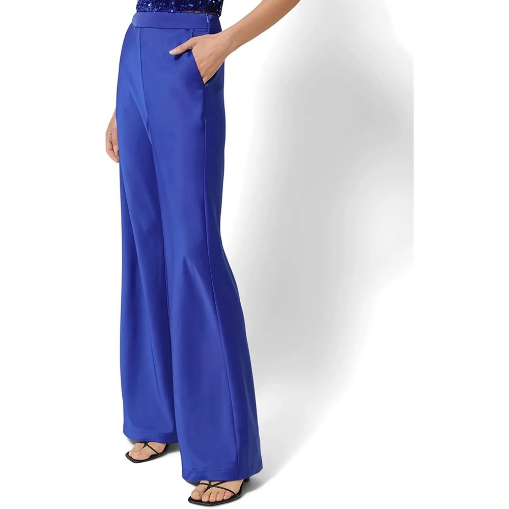 indigo octopus satin pants